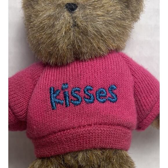 Boyds Bear Thinkin of Ya Mini 4" Message Kisses Pink Purple Sweater HTF Rare - Picture 4 of 14